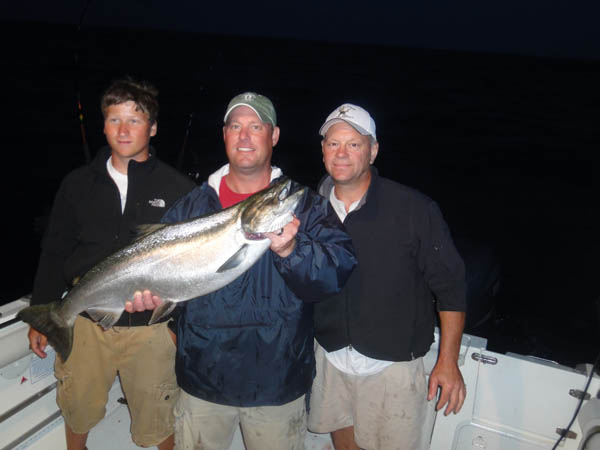 Zurek Group with Capt & 1st Mate - Leprechaun Fishing Charters on Lake Michigan