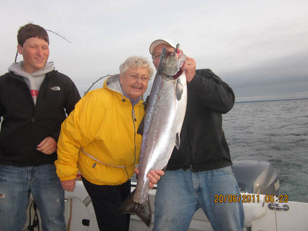 Judy's King Salmon - Leprechaun Fishing Charters on Lake Michigan