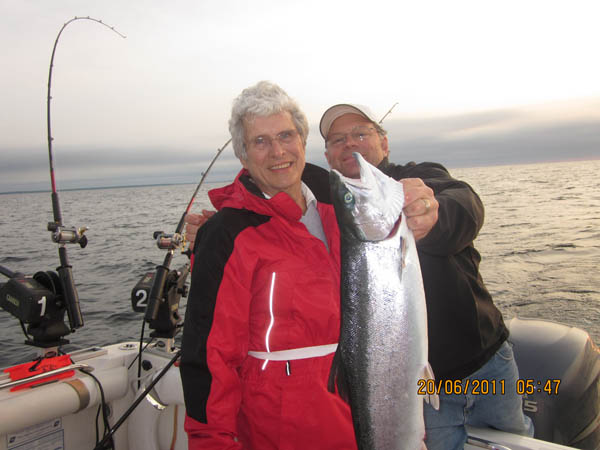 June's Lunker - Leprechaun Fishing Charters on Lake Michigan